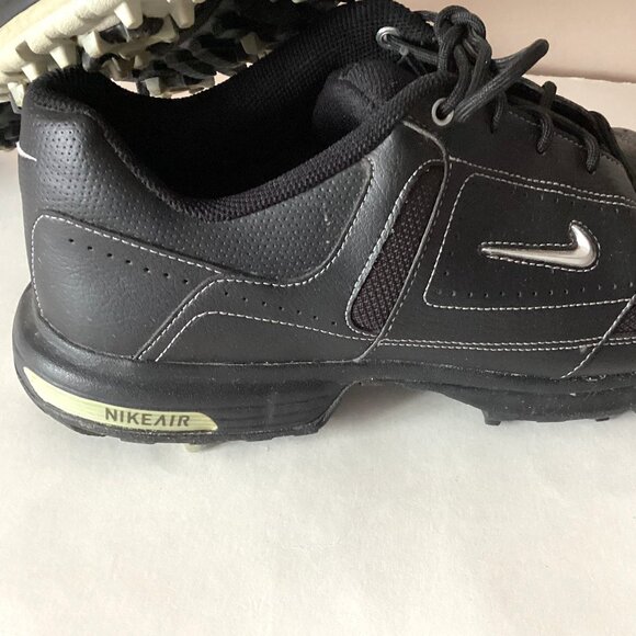Nike Air Power Channel Men's Black Golf Golfing Shoes Size US 7.5 W Activewear - Picture 2 of 14